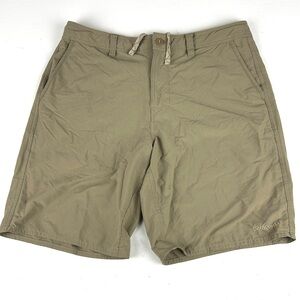 Patagonia Men’s Casual Pockets Chino Shorts Size Sz 36 Nylon Blend Khaki
